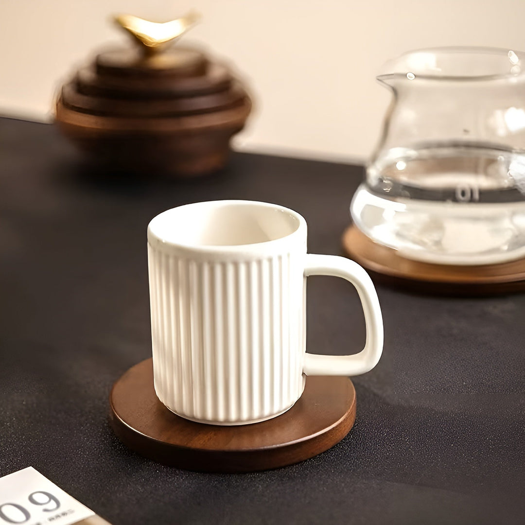 Walnut Wood Coaster – Heat Resistant & Anti-Scalding | Ideal for Cups, Glasses, and Pots | Bowlift