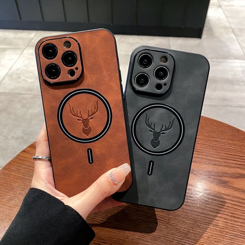 BowLift | Deer Leather iPhone Case MagSafe Wireless Charging