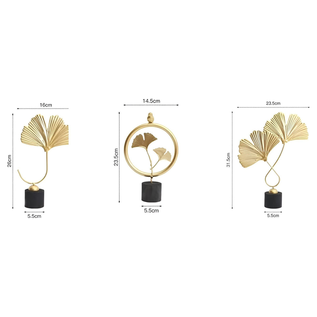Minimalistic Ginkgo Leaf Sculpture for Elegant Natural Charm Bowlift