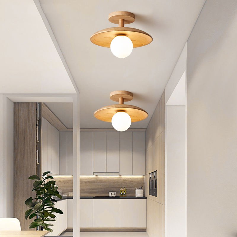 Stylish Japanese Ceiling Lamp - ZenGlow | Bowlift
