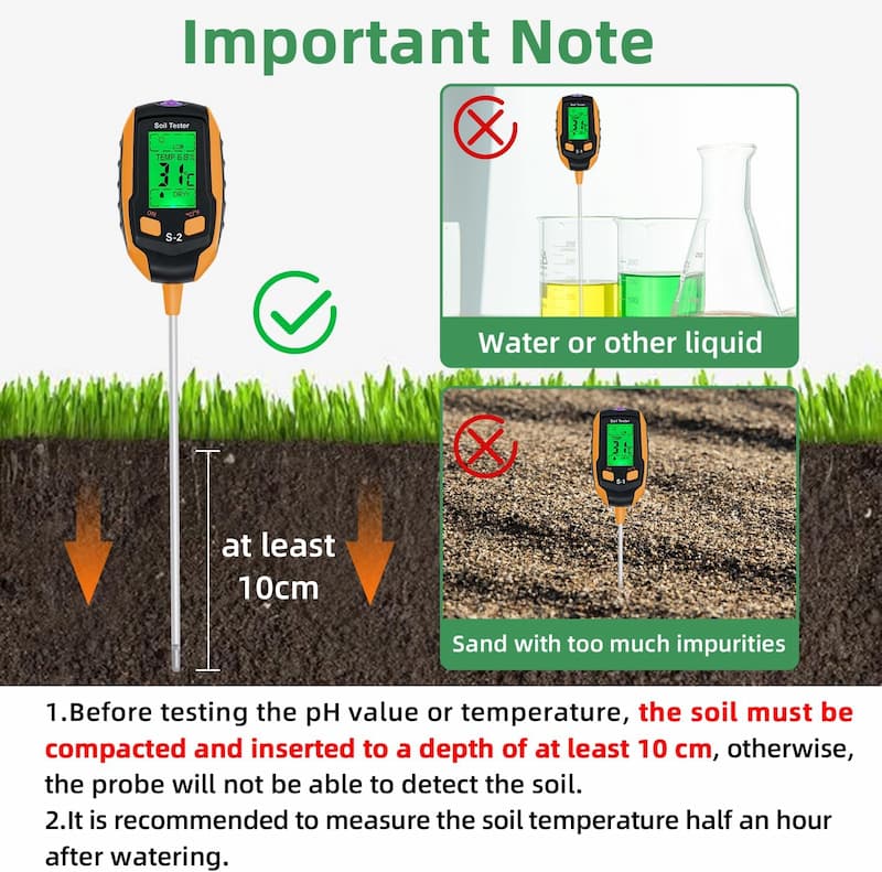 SmartGrow™ 4-in-1 Soil Meter for Plants | Bowlift