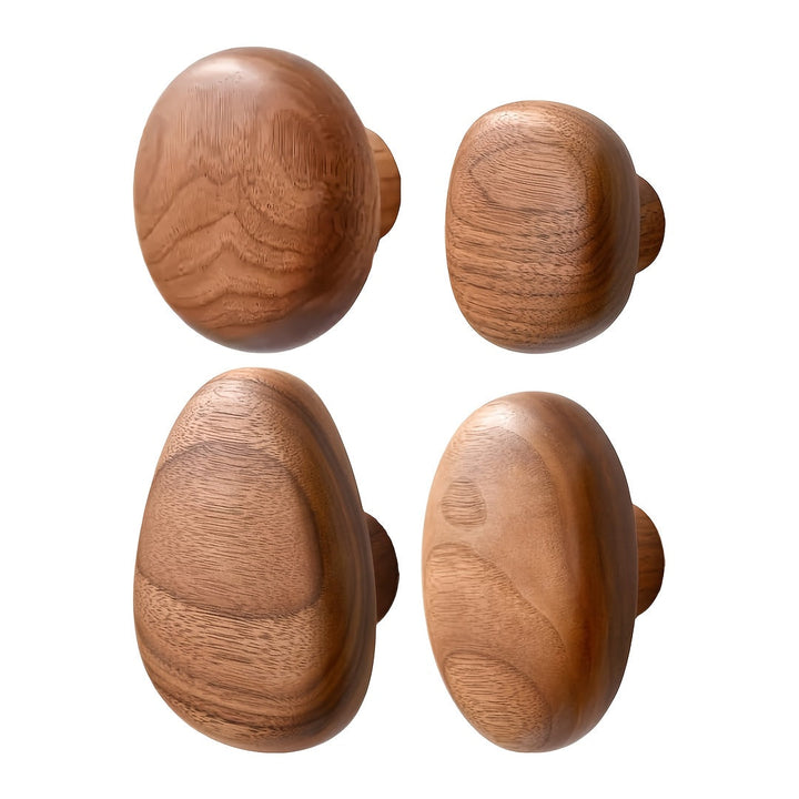 BowLift | WoodCraft Wooden Wall Hooks Set – Handmade design of walnut and beech wood