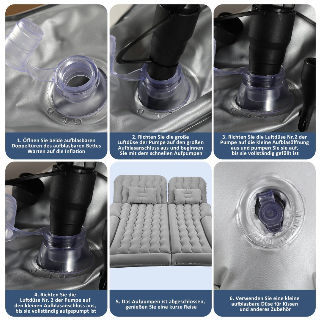 Air Bed Car Air Mattress with Pillow | Bowlift