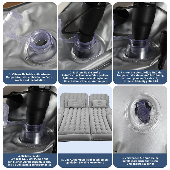Air Bed Car Air Mattress with Pillow | Bowlift