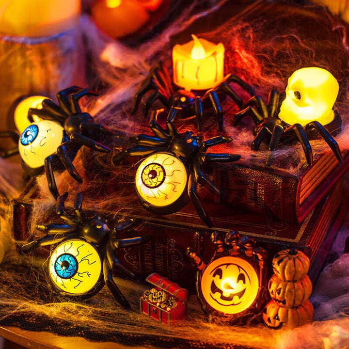 BowLift | Halloween Decoration – Spiderback Ornament with Candle and Eyeball Designs