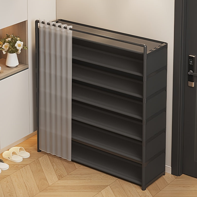 Foldable shoe rack with dust protection 4–7 levels | Bowlift