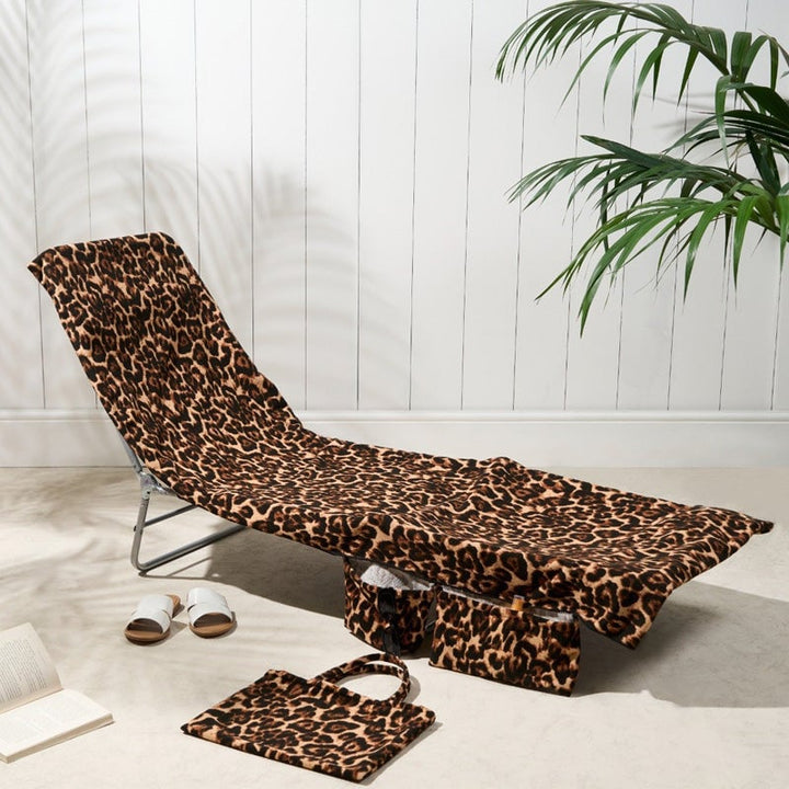 BowLift | Sun Lounger Towel with Pockets Storage in a Bag