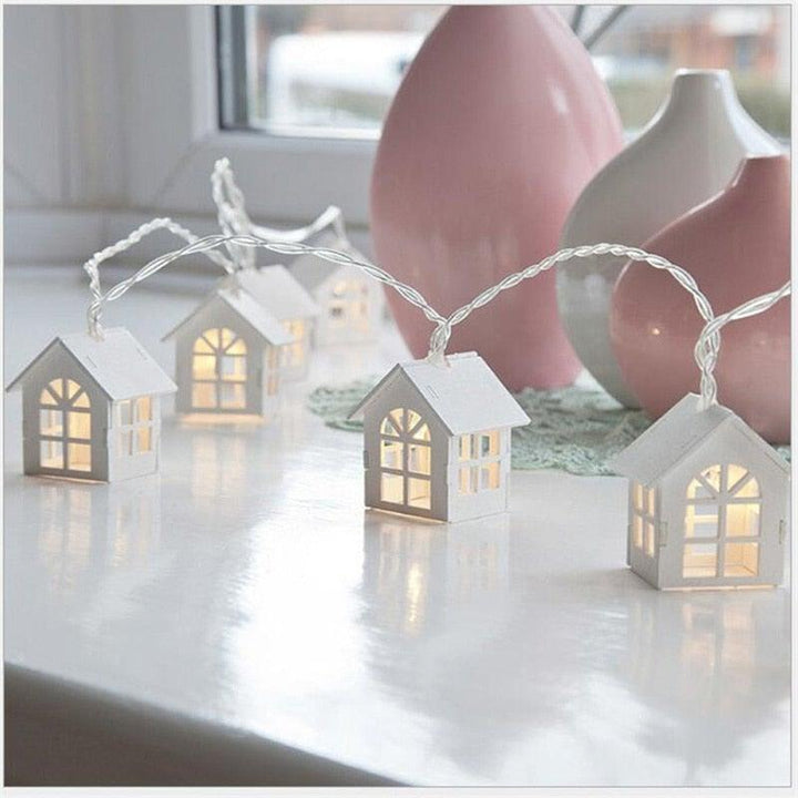 BowLift | Fairy Wood House Lights - Christmas Village Houses String Lights