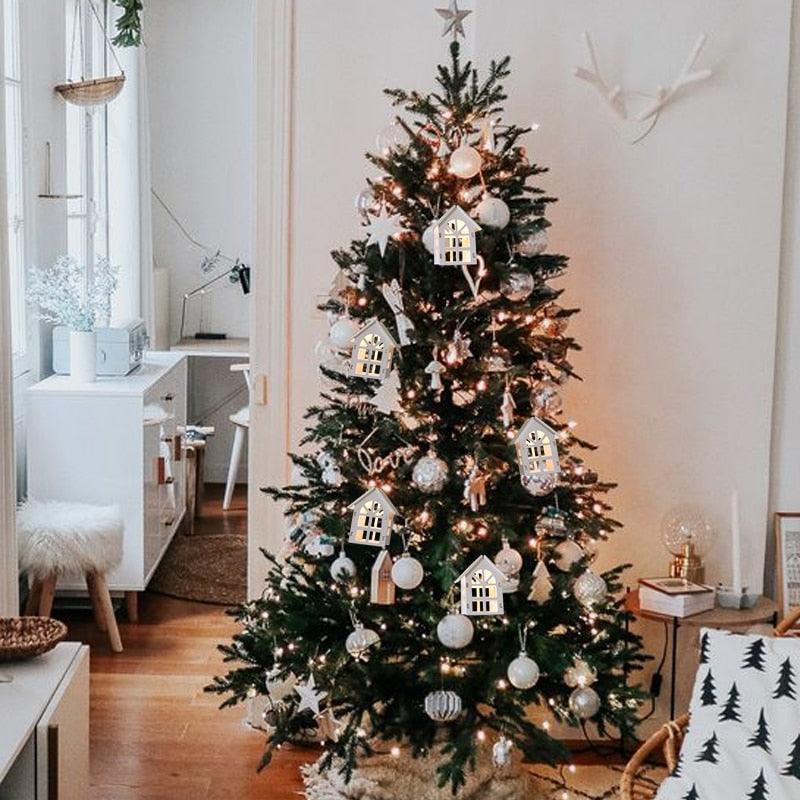 BowLift | Fairy Wood House Lights - Christmas Village Houses String Lights