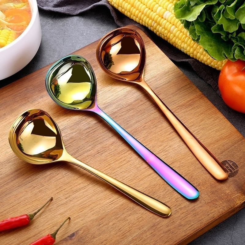Family Soup Spoon Stainless Steel Kitchen Cooking Spoon Soup Spoon | Bowlift