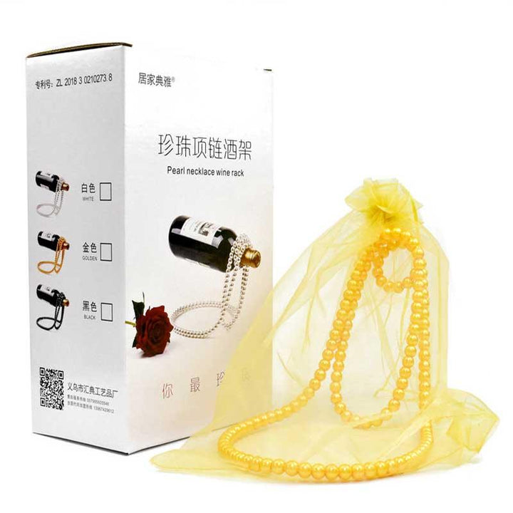 BowLift | Elegant Pearl Bottle Holder - Hanging Wine Bottle Holder Rack