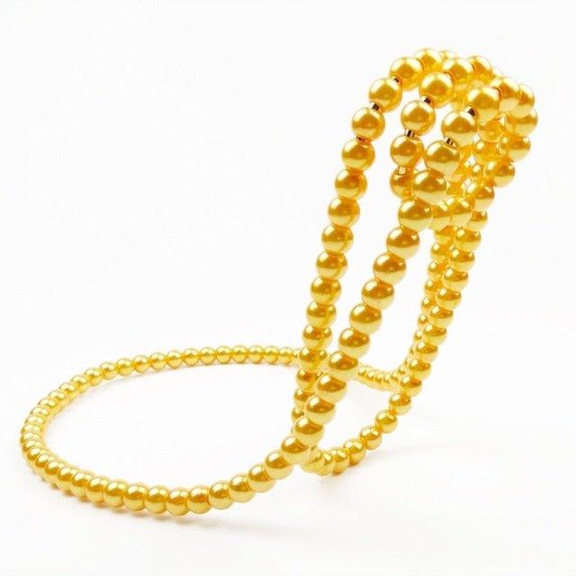 BowLift | Elegant Pearl Bottle Holder - Hanging Wine Bottle Holder Rack