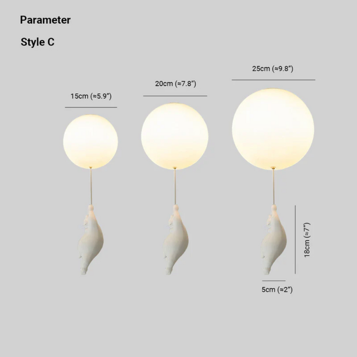 BowLift | Fateh Ceiling Lights Pendant Lights Bear Balloon