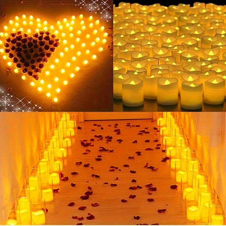 RomanticGlow - Flameless LED Tea Lights for Atmospheric Moments Bowlift