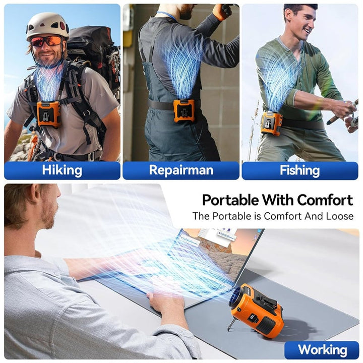 AirBelt Hands-free Belt Fan USB | Bowlift
