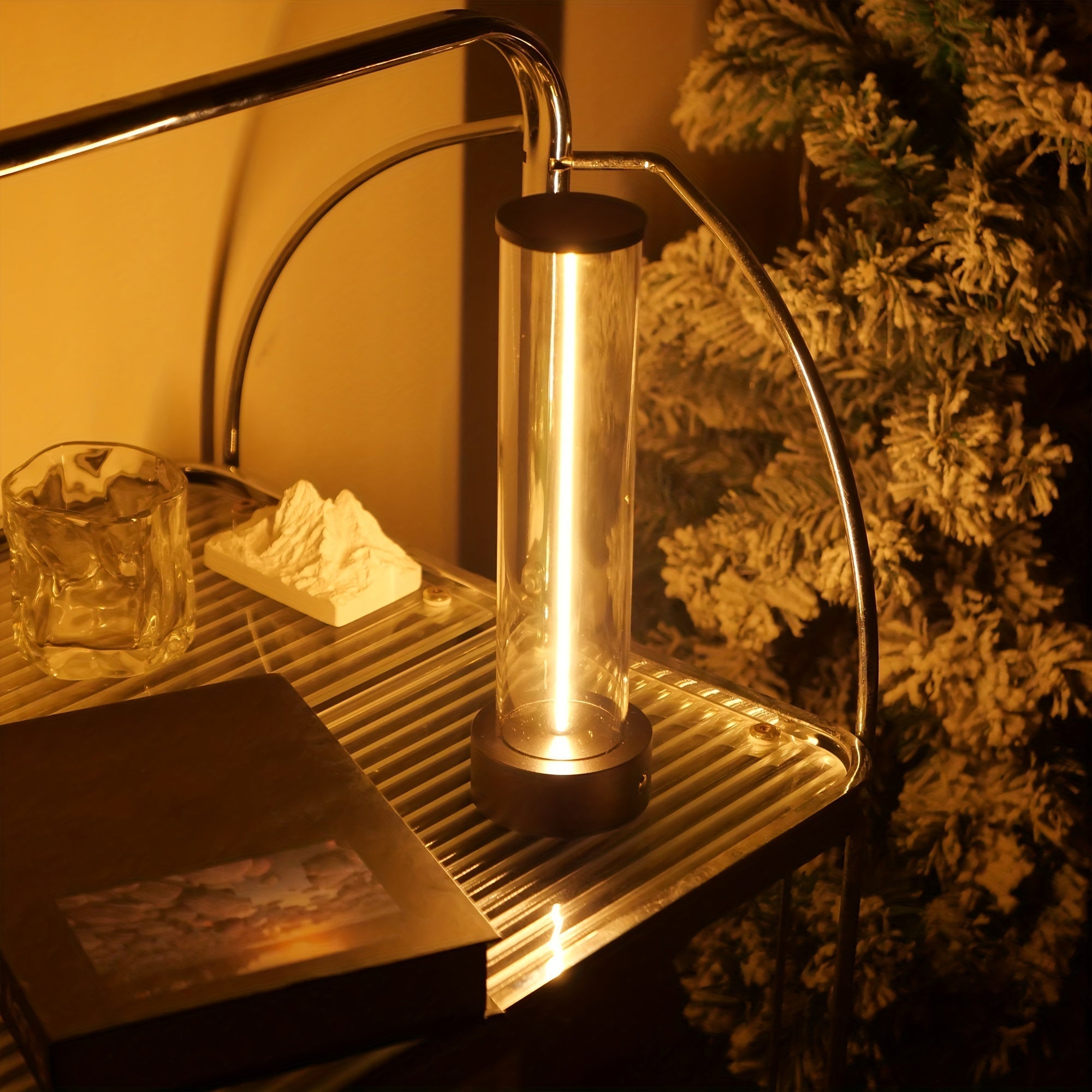 TouchGlow – Wireless LED Table Lamp with Charging Port Bowlift
