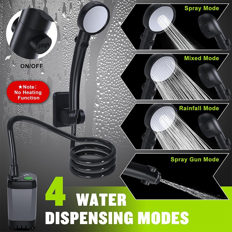 BowLift | Portable Rechargeable Outdoor Camping Shower Pump