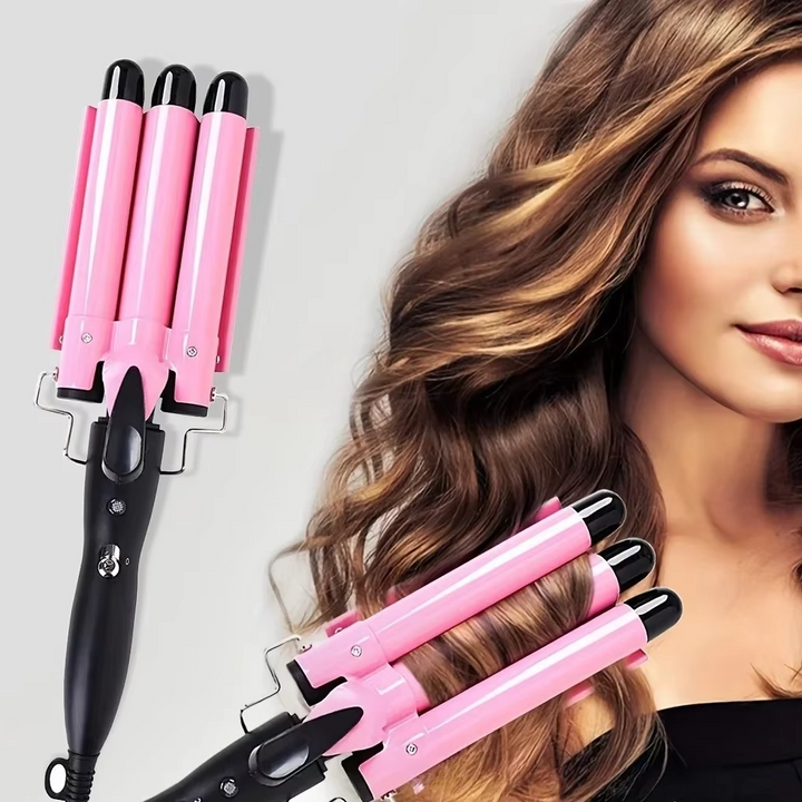 BowLift | Ceramic Triple Barrel Wave Styler for Perfect Curls