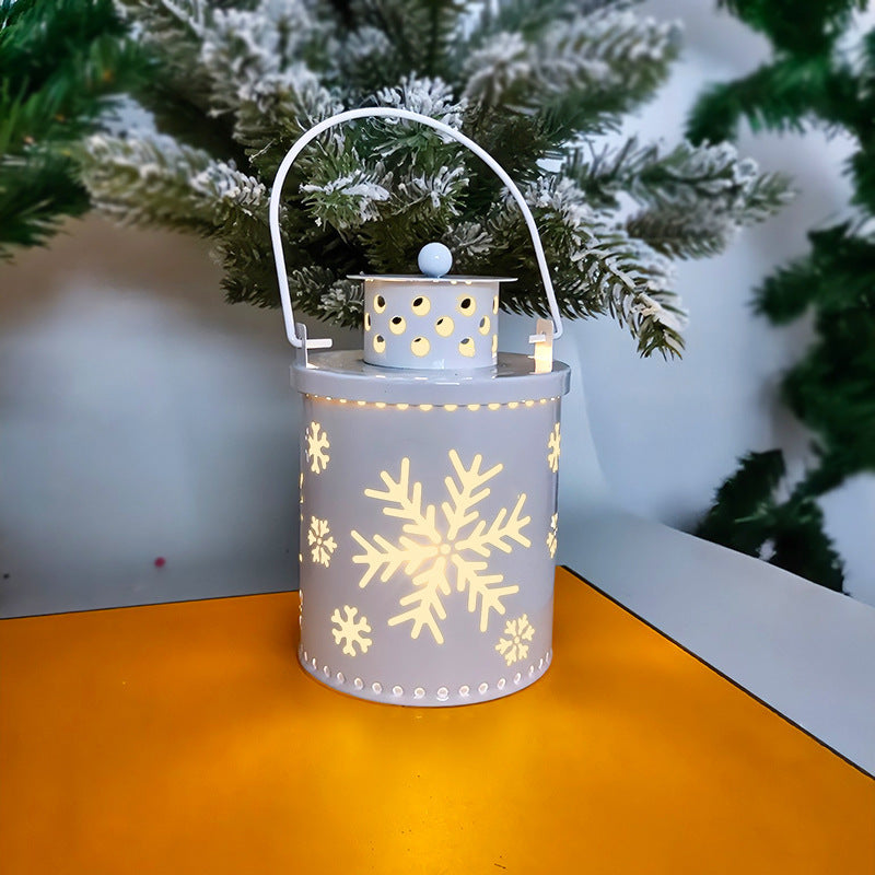 BowLift | Electronic Christmas Candle with Flickering LED Light – Decorative Iron Candle Holder for Indoor