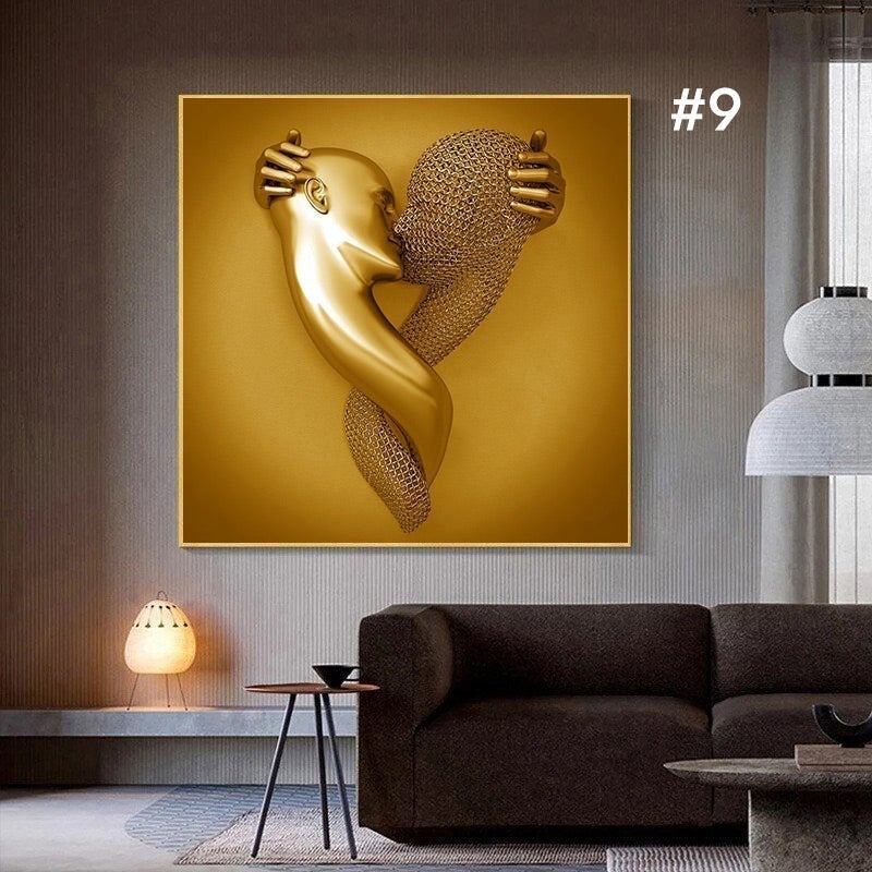 BowLift | Figure statue of metal Art Wall decoration