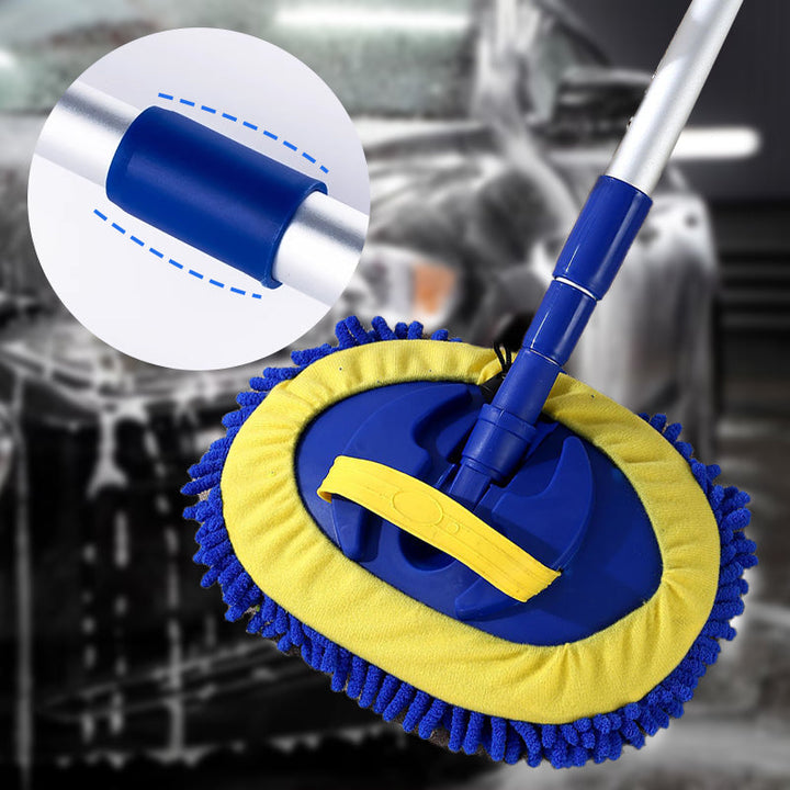 Telescopic car wash mop with extendable handle | Bowlift