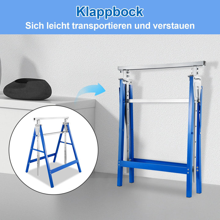 2x Scaffold Stands Folding Stands 7-fold height adjustable | Bowlift