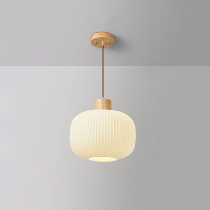 BowLift | VintageLight - Stylish wood and glass pendant lamp