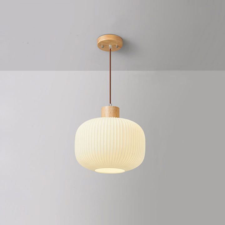 BowLift | VintageLight - Stylish wood and glass pendant lamp
