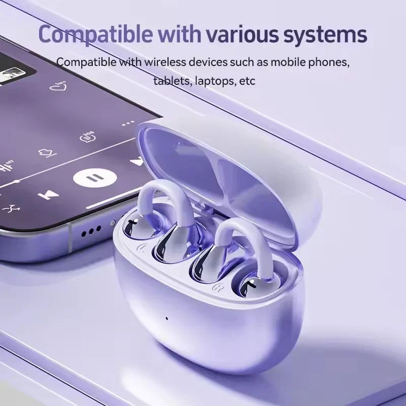 BowLift | AI Translation Open Ear Clip Bluetooth Headphones
