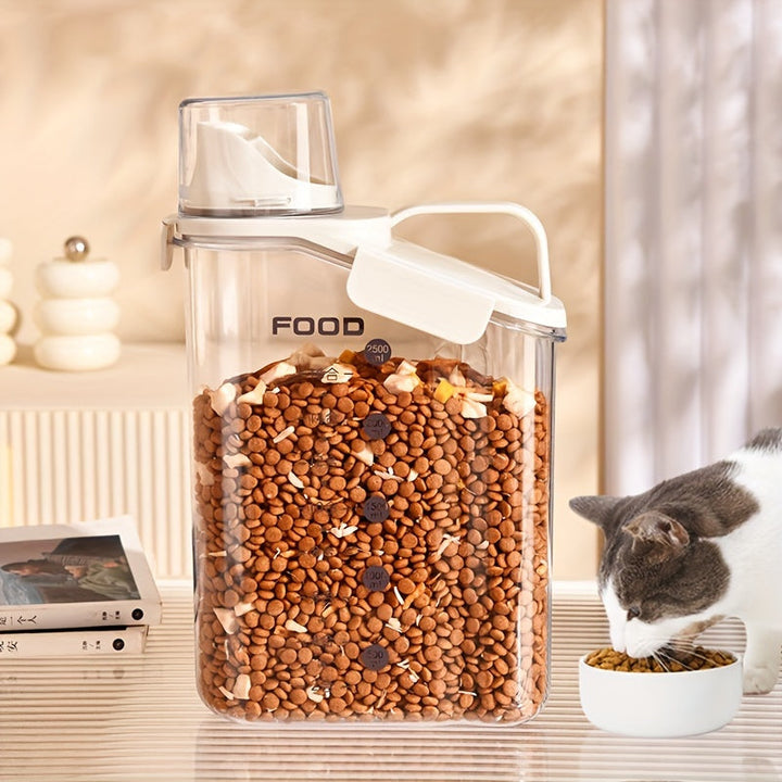 FreshBite - Modern Food Container for Pets with Measuring Cup Bowlift