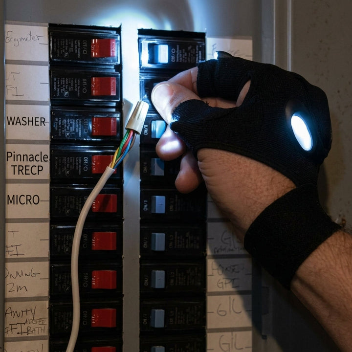 Fingerless Glove LED Flashlight | Bowlift