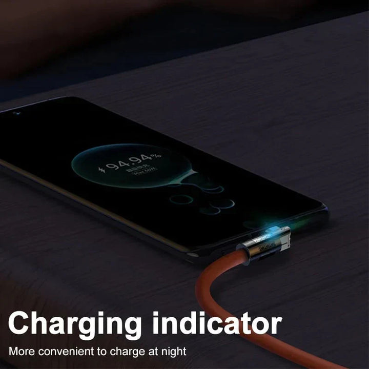 180° rotatable quick charger cable | Bowlift