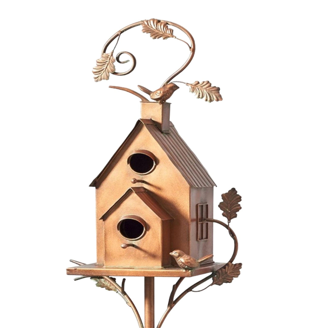 BowLift | FeatherNest Metal Art Birdhouse on Garden Stake