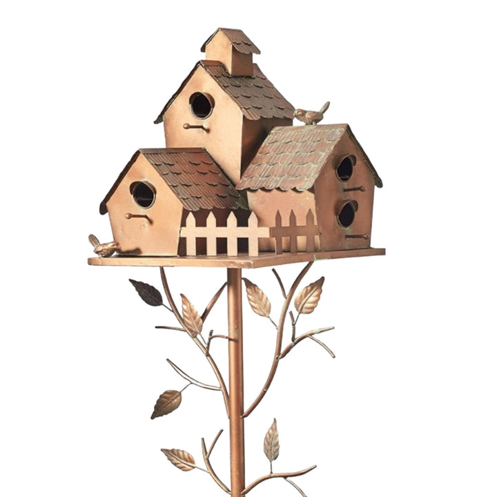 BowLift | FeatherNest Metal Art Birdhouse on Garden Stake