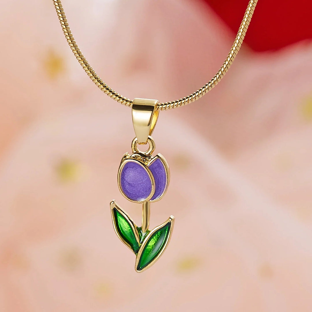 BowLift | Feminine Floral Tulip Bracelet and Necklace Set