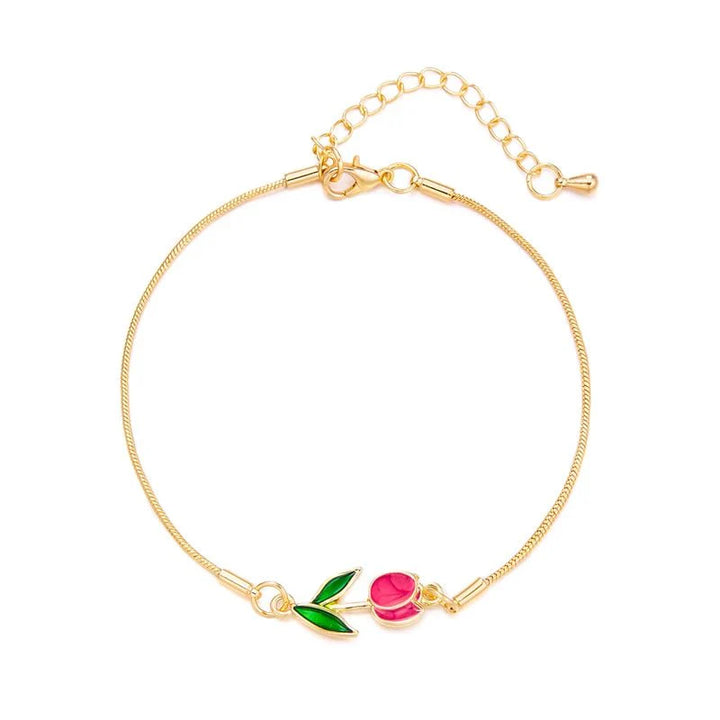 BowLift | Feminine Floral Tulip Bracelet and Necklace Set