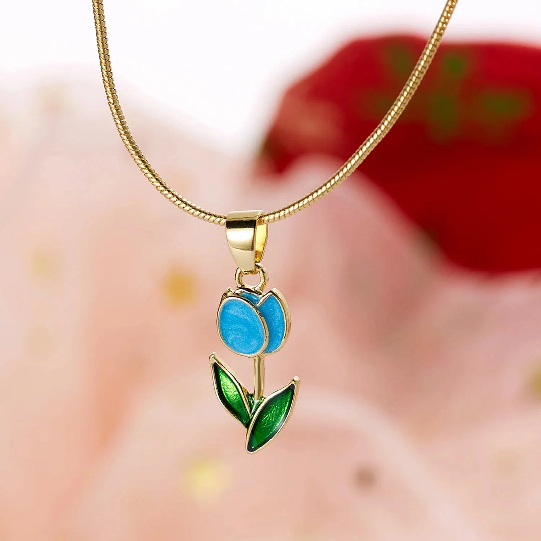 BowLift | Feminine Floral Tulip Bracelet and Necklace Set