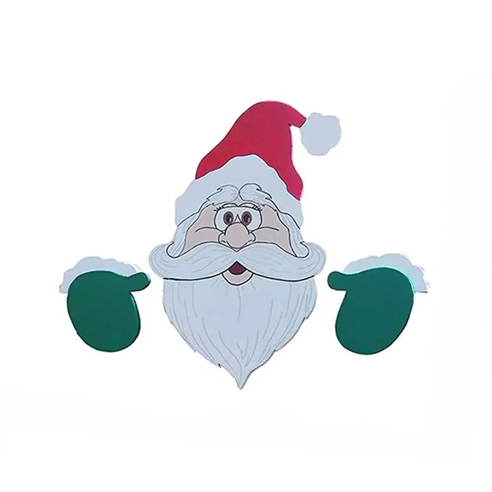BowLift | Fence Panel Christmas Decor – Adorable Santa, Snowman, and Reindeer Peekers for Whimsical Indoor and Outdoor Christmas Charm