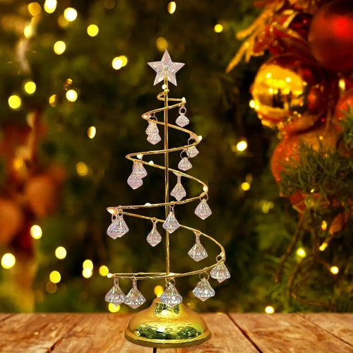 BowLift | Christmas Table Lamp with LED Spiral Design