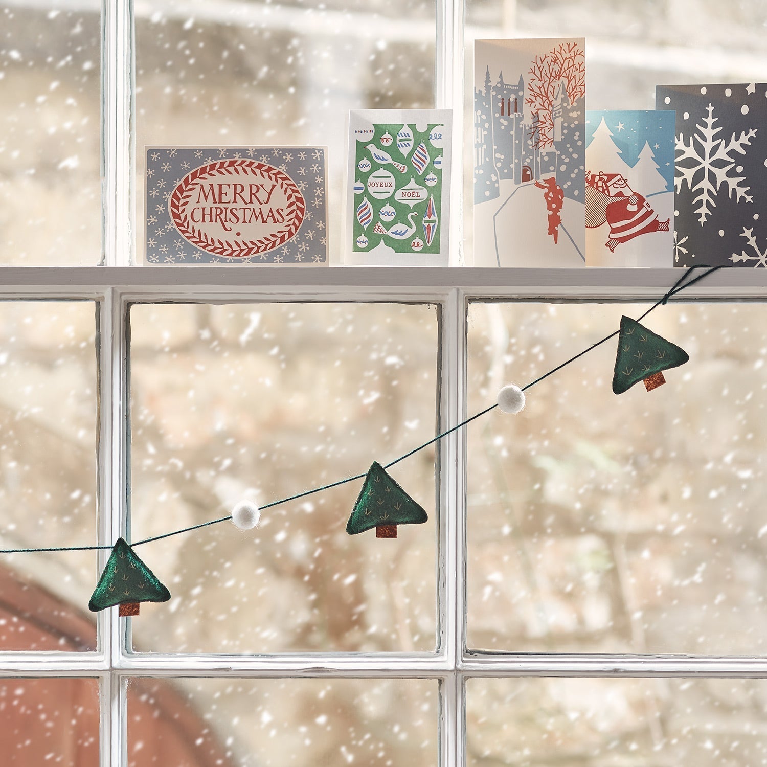 BowLift | Christmas Decorations Felt Tree Garland