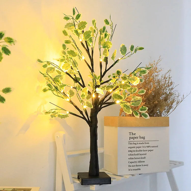 BowLift | Fairy Lights LED Tree with Green Leaves