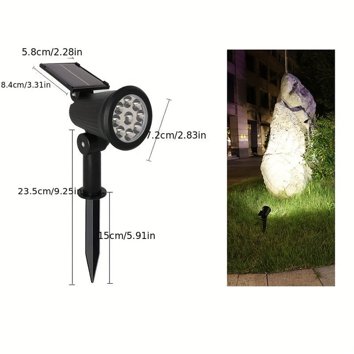 SolarLuxe Spotlight - Sustainable 9LED Garden Lighting | Bowlift