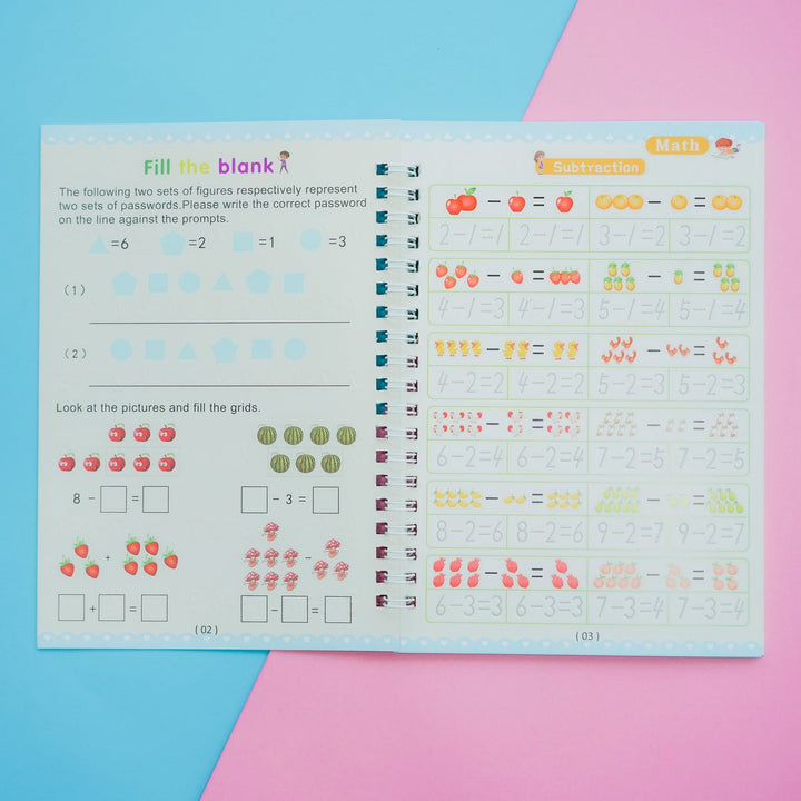 BowLift | Children'S Numbers Letters Practice Magic Copybook