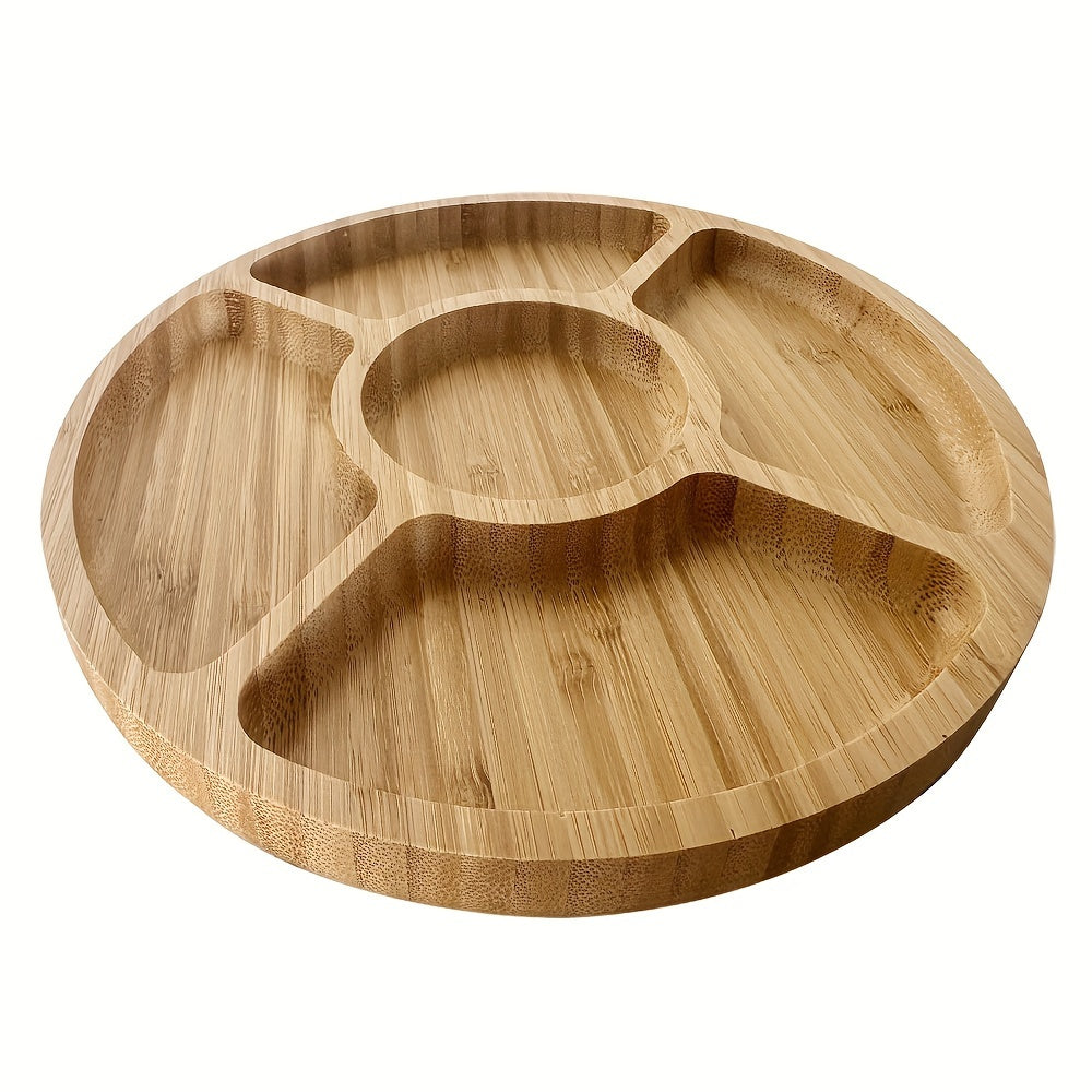 BambooServe - Elegant Round Snack Board for Your Kitchen Bowlift