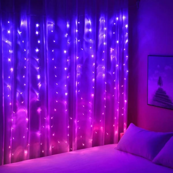 BowLift | LED Rainbow Curtain Lights — Color Changing Waterproof Decoration