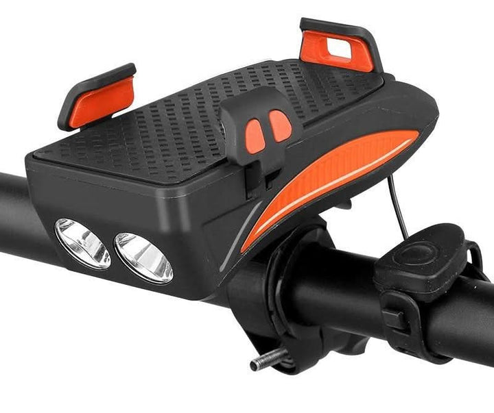 BowLift | 4-in-1 Bike Phone Holder with Powerbank, Light & Horn