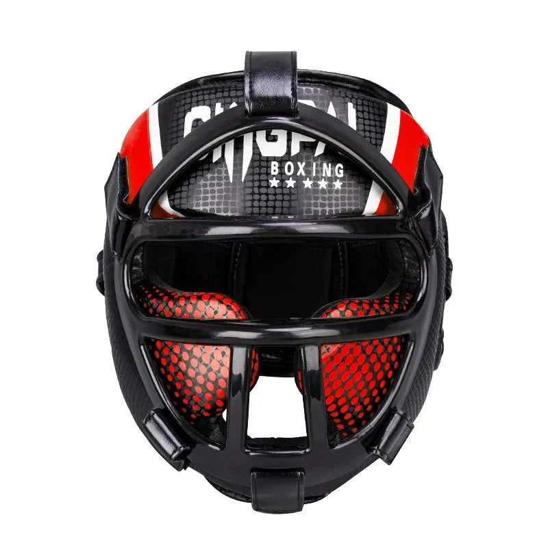 BowLift | Fightguard Premium Headgear with Face Mask – Full Head and Face Protection for Sparring, Muay Thai, Taekwondo, and Martial Arts Training