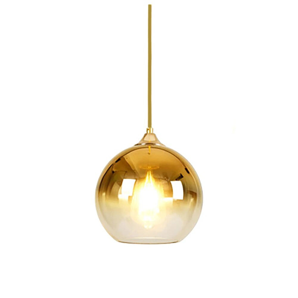 BowLift | Glass Copper Finish Ceiling Light