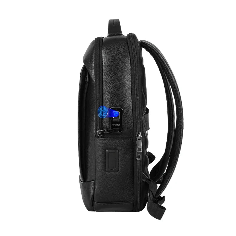 Men’s Business Laptop Backpack with Fingerprint Lock – Large Capacity Anti-Theft | Bowlift