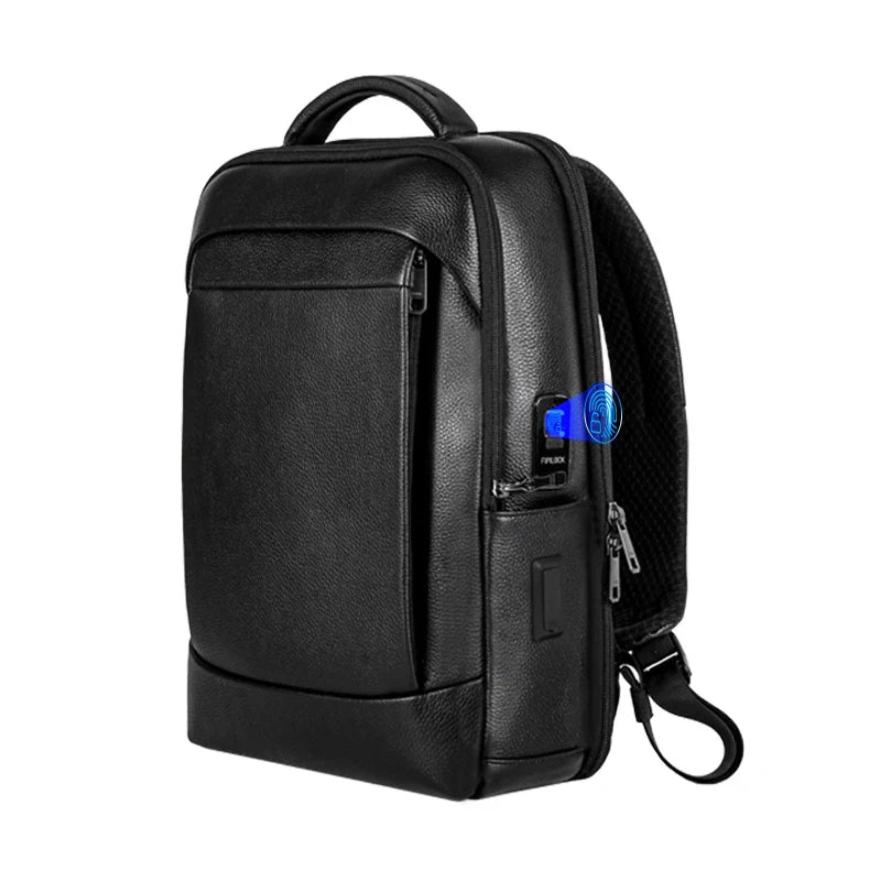 Men’s Business Laptop Backpack with Fingerprint Lock – Large Capacity Anti-Theft | Bowlift